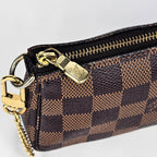 Louis Vuitton Mini Pochette Accessoires in tela Damier Ebene
