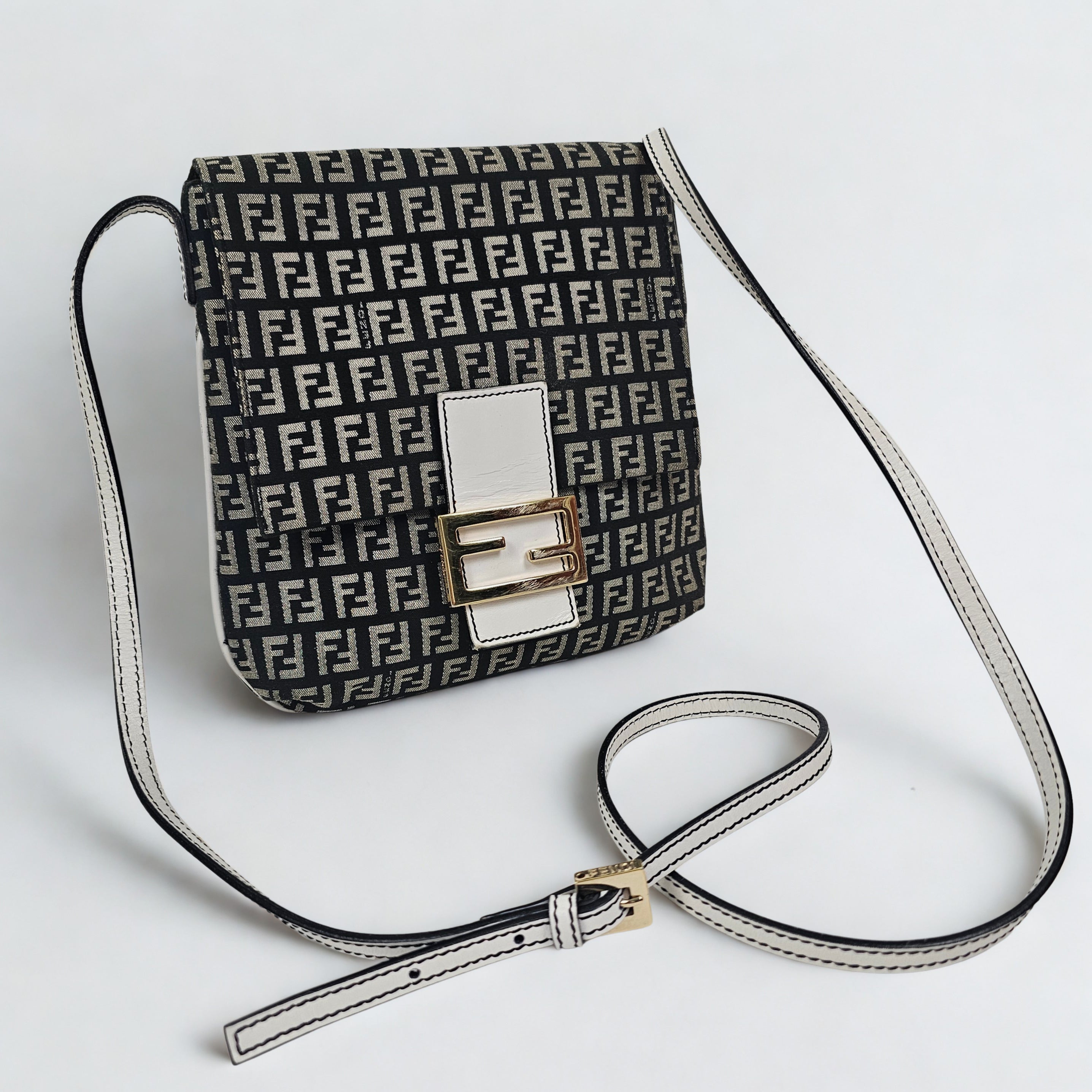 Fendi Zucchino Tube Messenger Bag