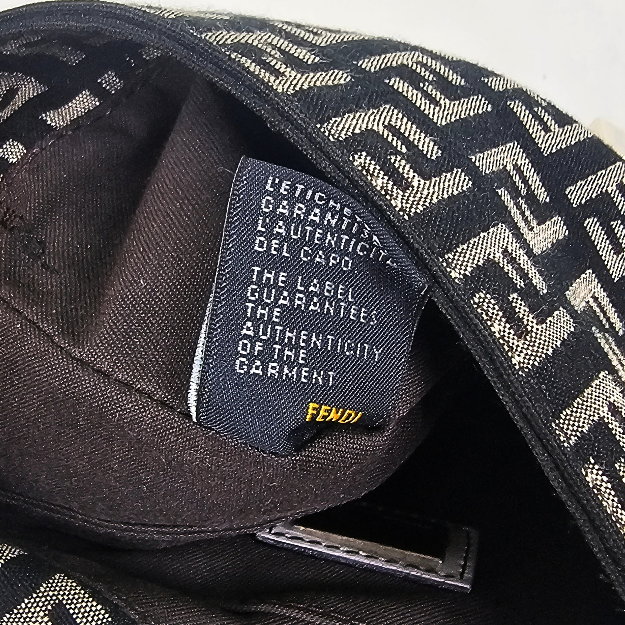 Fendi Zucchino Tube Messenger Bag