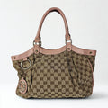 Gucci Sukey in tela GG e pelle rosa