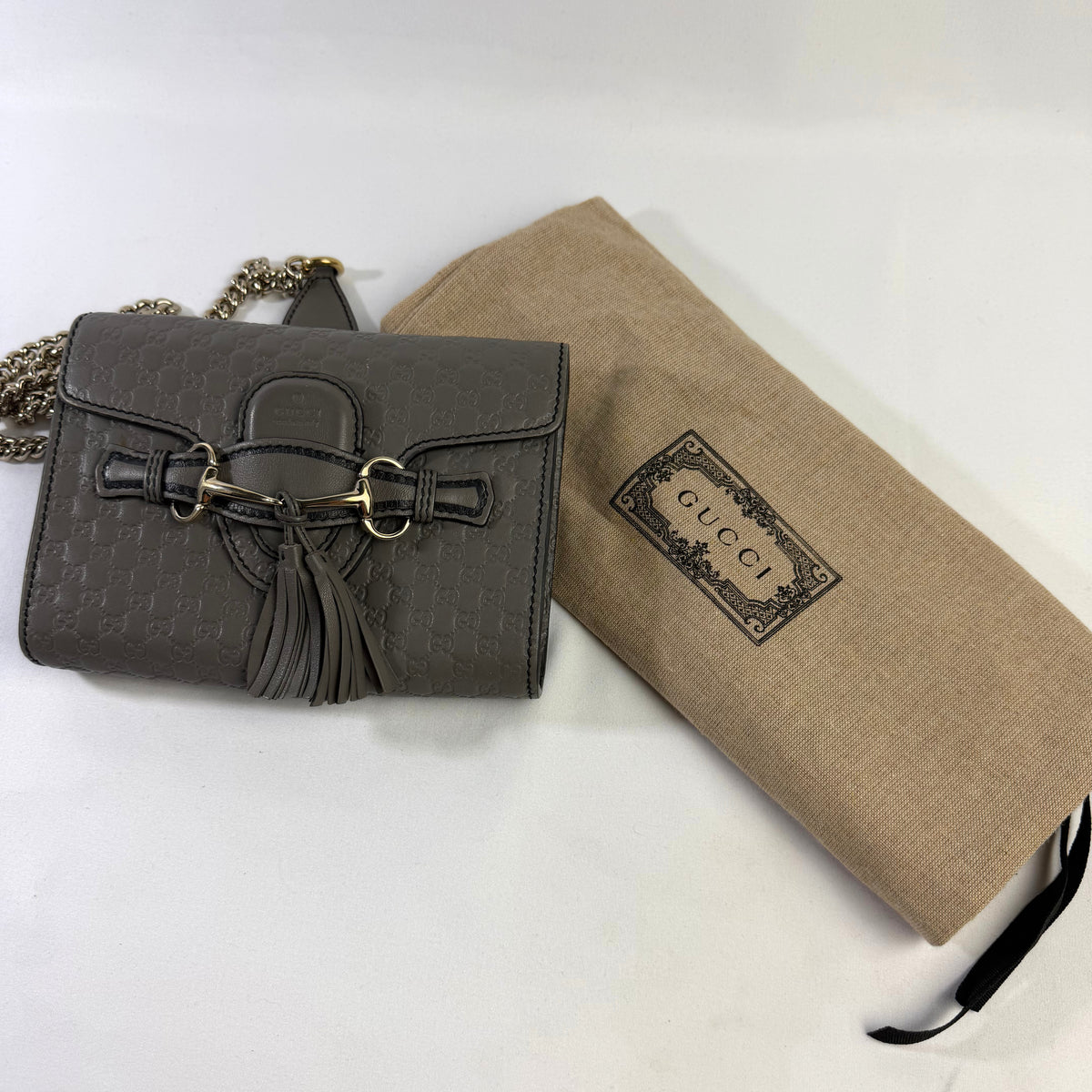 Gucci Emily Mini - Pelle Grigia