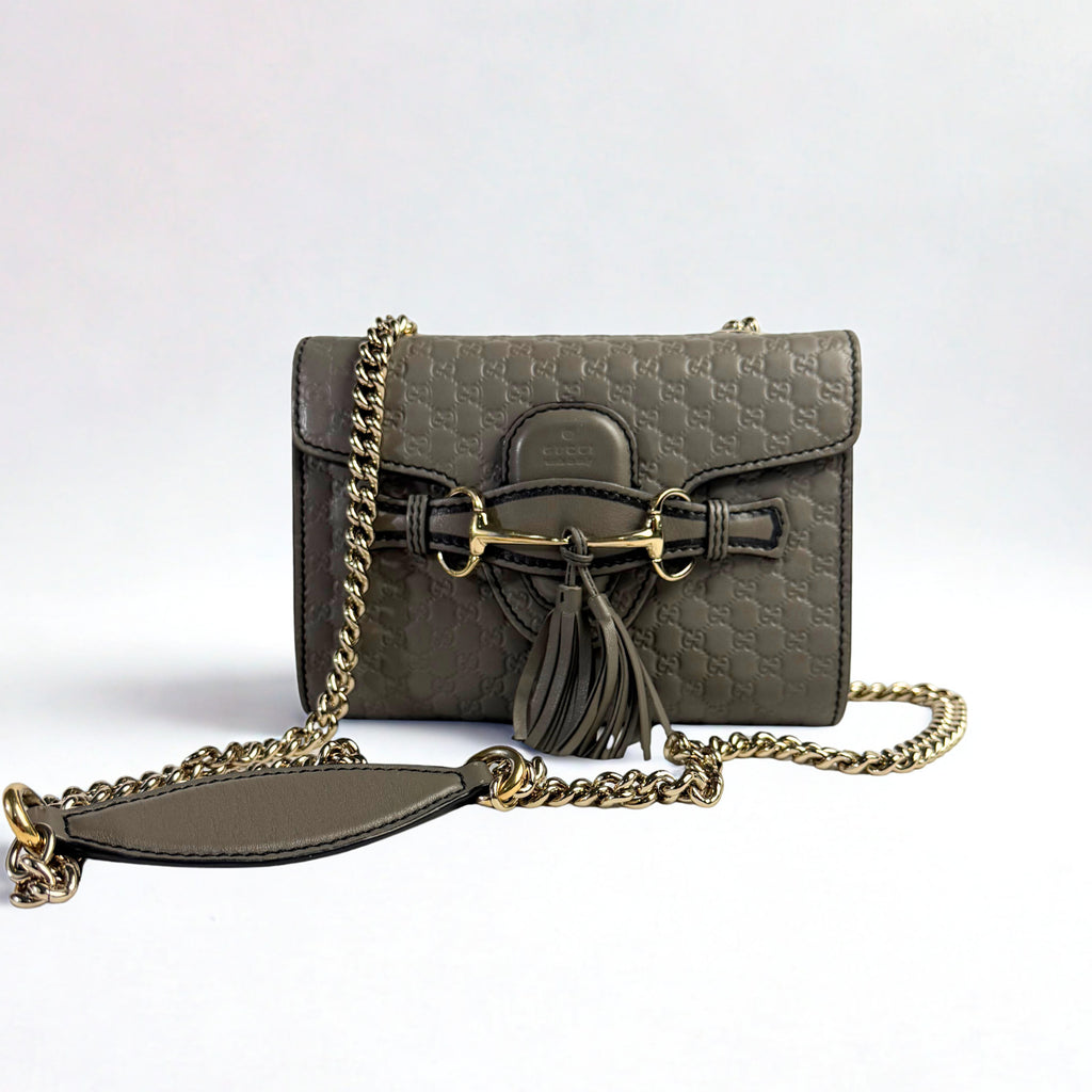 Gucci Emily Mini - Pelle Grigia