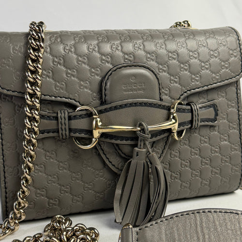 Gucci Emily Mini - Pelle Grigia