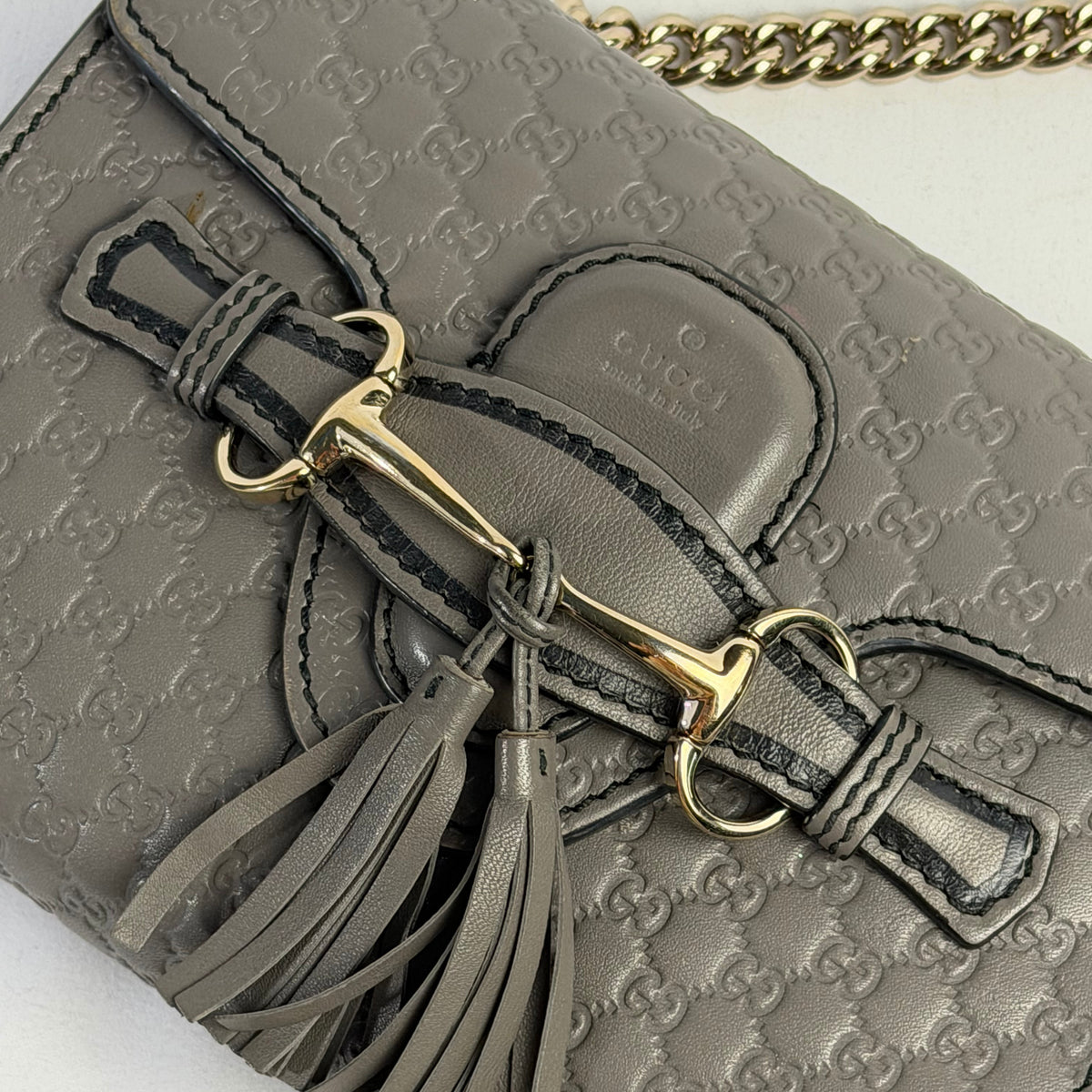 Gucci Emily Mini - Pelle Grigia