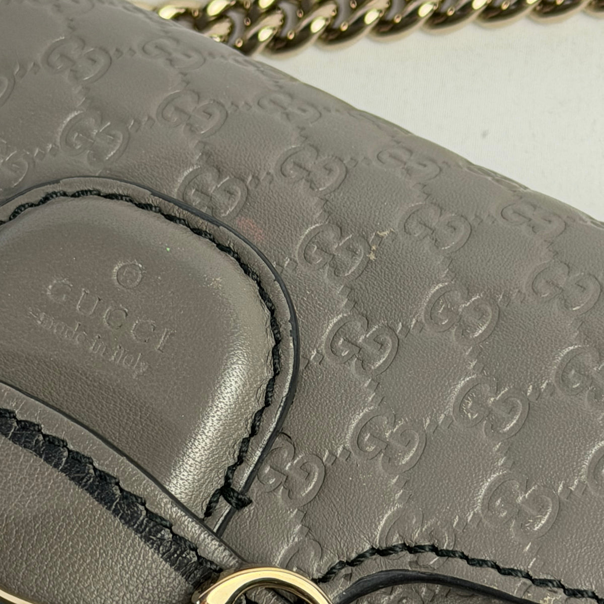 Gucci Emily Mini - Pelle Grigia