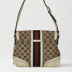 Gucci Treasure Vintage in tela GG e pelle bianca