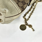 Gucci Treasure Vintage in tela GG e pelle bianca