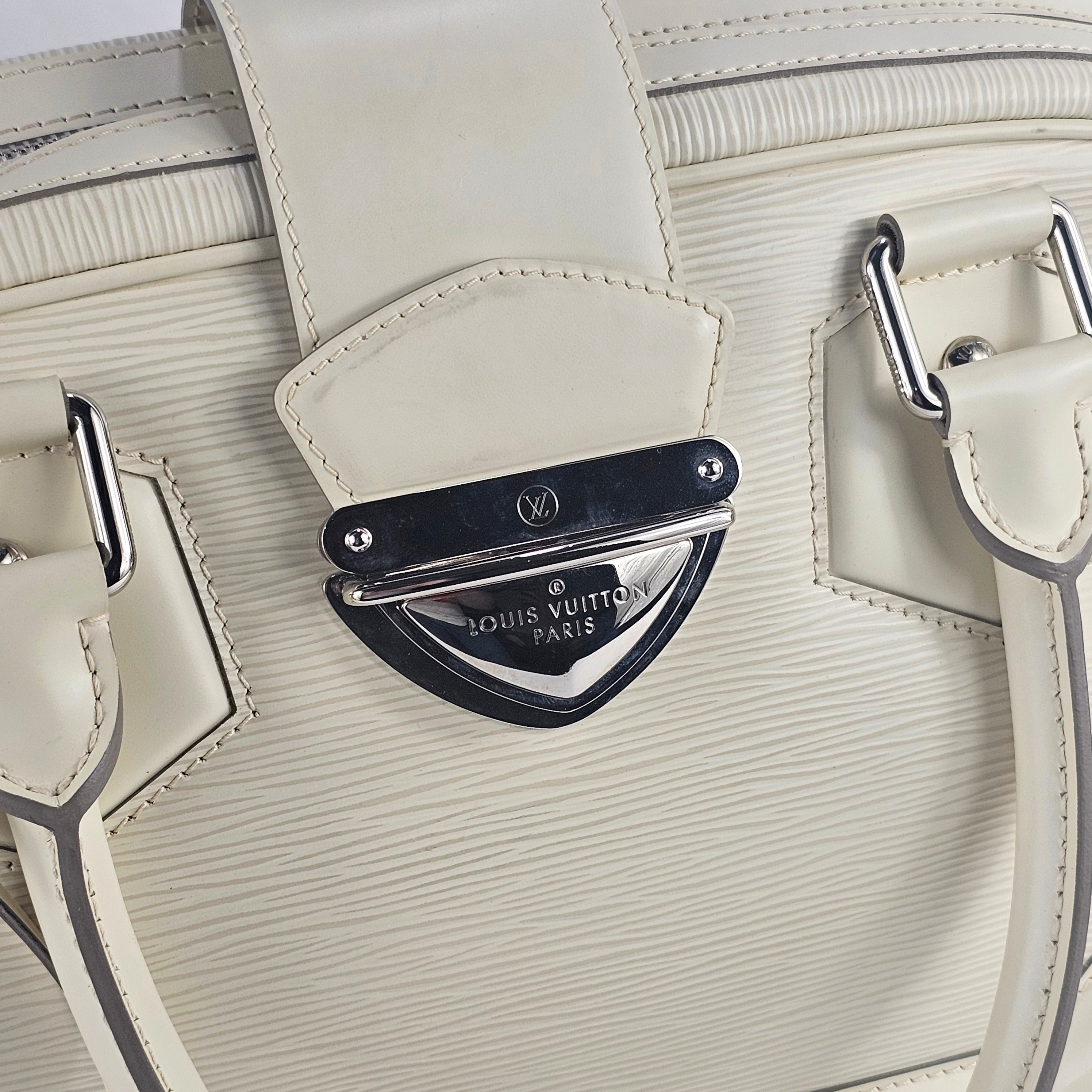 Louis Vuitton Montaigne Bowling GM in Pelle Épi Avorio