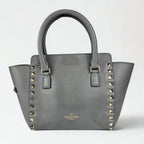 Valentino Garavani Rockstud Small Bag in pelle grigia
