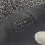 Saint Laurent Uptown Pochette Nera in Pelle Grain de Poudre