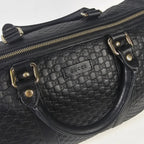 Gucci Boston Microguccissima in pelle nera