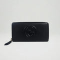 Gucci Soho Zip Around Wallet in pelle nera
